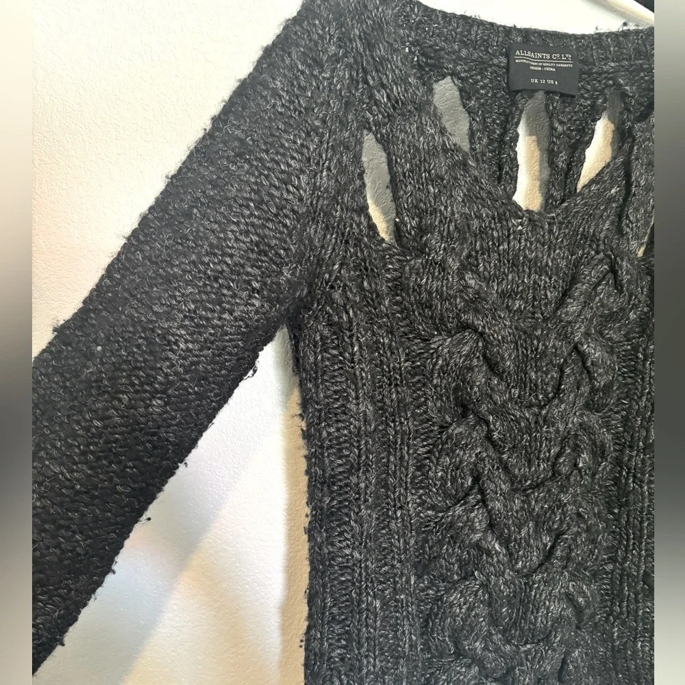 All Saints Sweater w/Cutouts - M/L - Picture 6 of 9